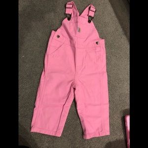 Never worn pink overalls
